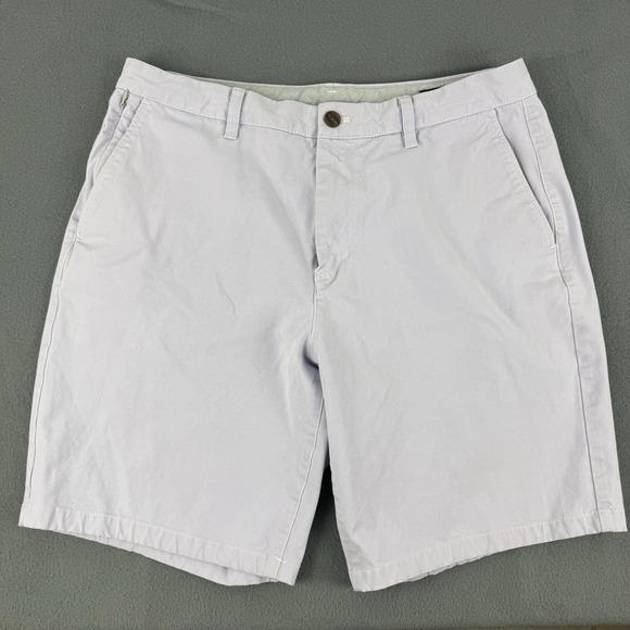 BONOBOS Mens Chino Athletic 9" Shorts Lavender - SIZE 34 - Picture 1 of 9